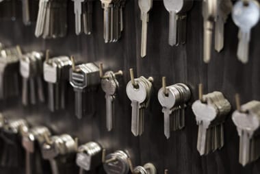 rack of keys